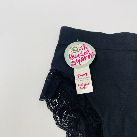 Maidenform Self Expressions Womens Medium Feel Good Fashion Briefs Lace 1843 - Picture 3 of 7